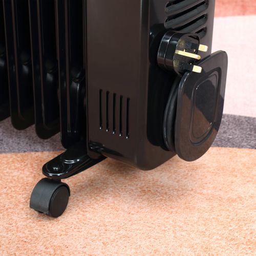 2720W Digital Oil Filled Radiator Portable Electric Heater with LED Display