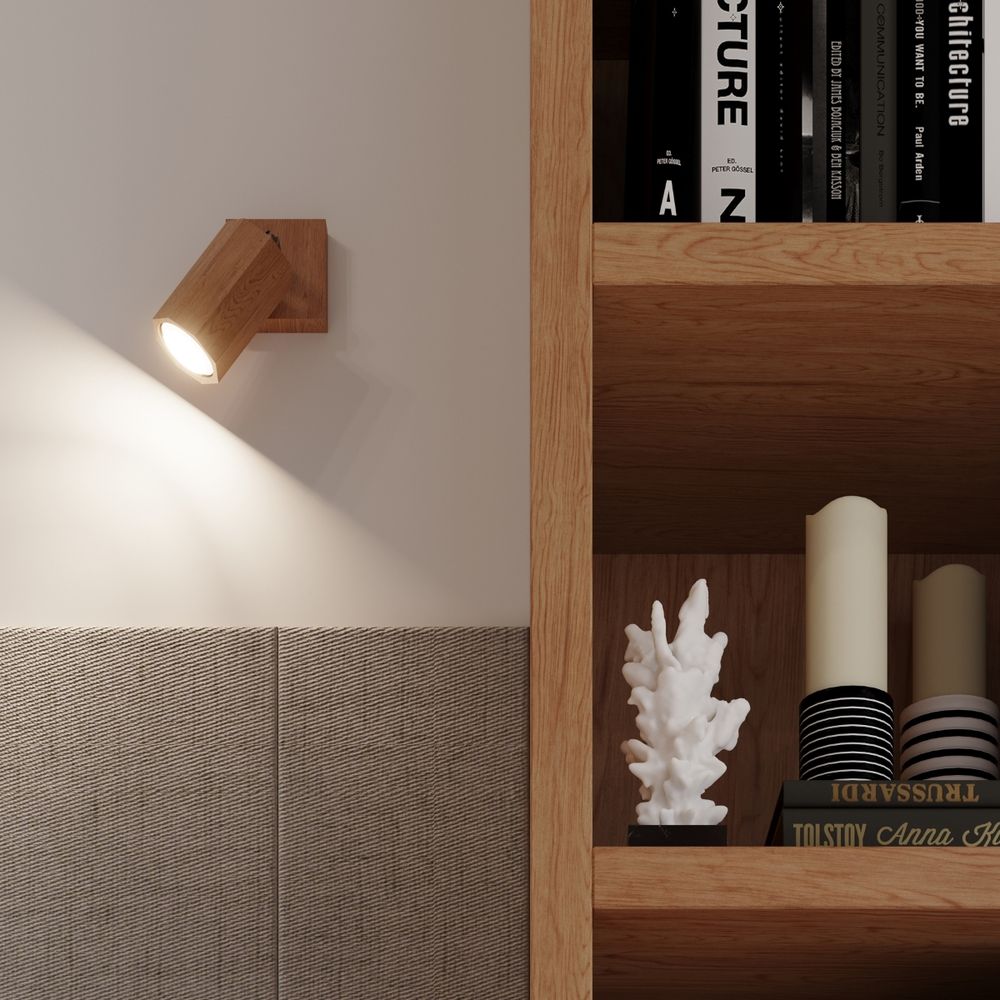 Scandinavian Wood Ceiling Lamp - Zake, High Quality GU10, Modern Design