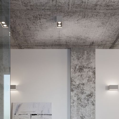 Wall lamp aluminum Quad modern Design G9