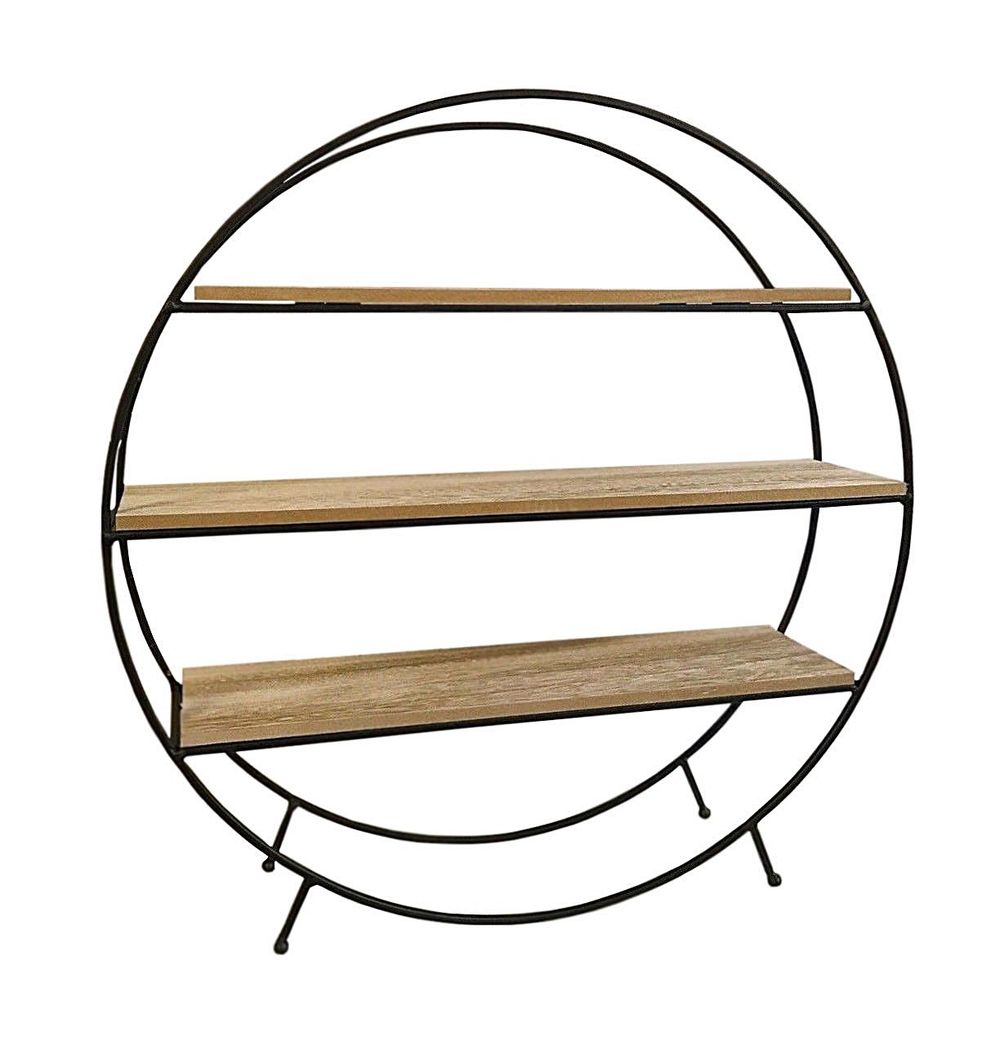 Premium Wooden Standing Unit - Round, Sturdy, Versatile - 50cm Height