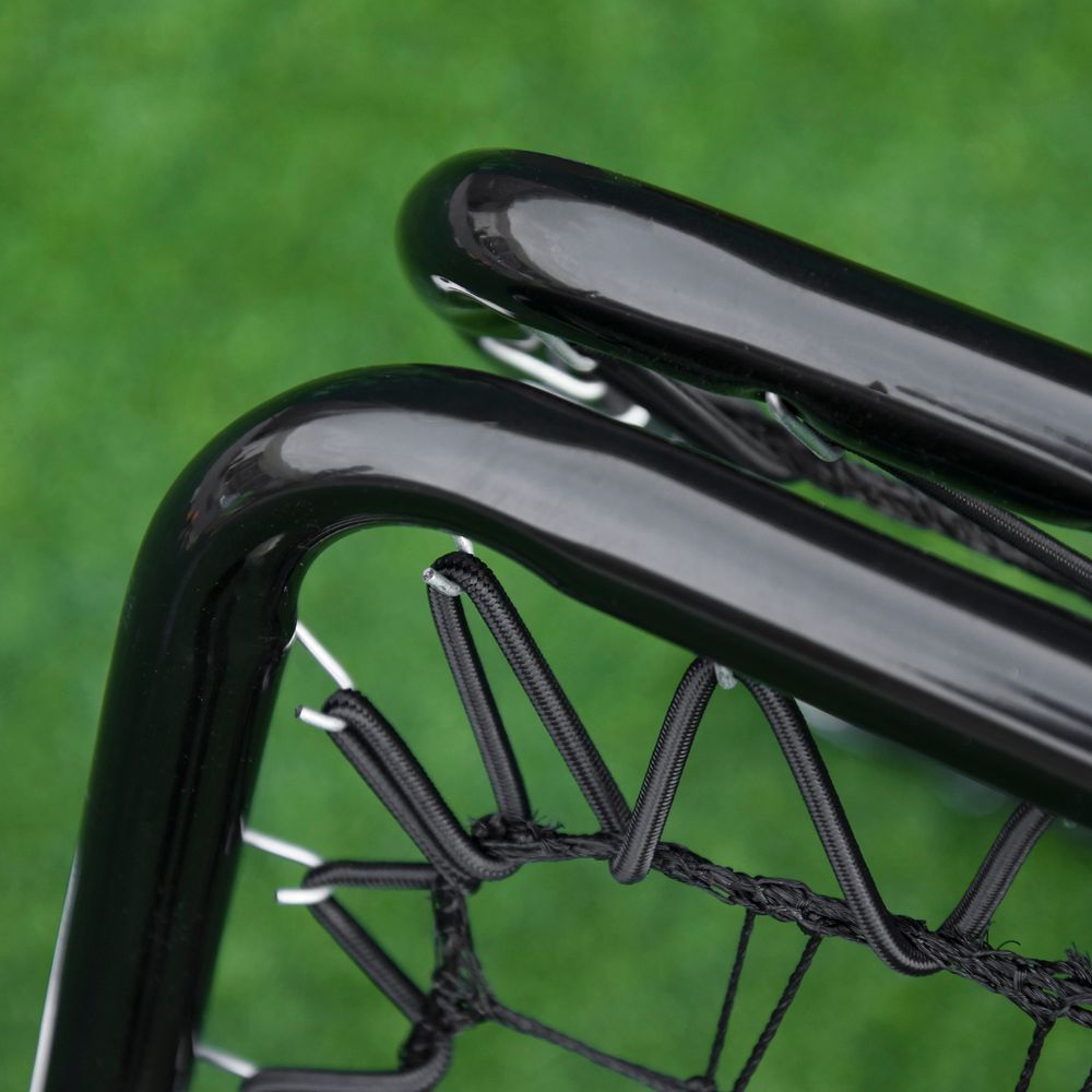 HOMCOM Adjustable Angle Rebounder Training Set with All Weather Double Layer Net