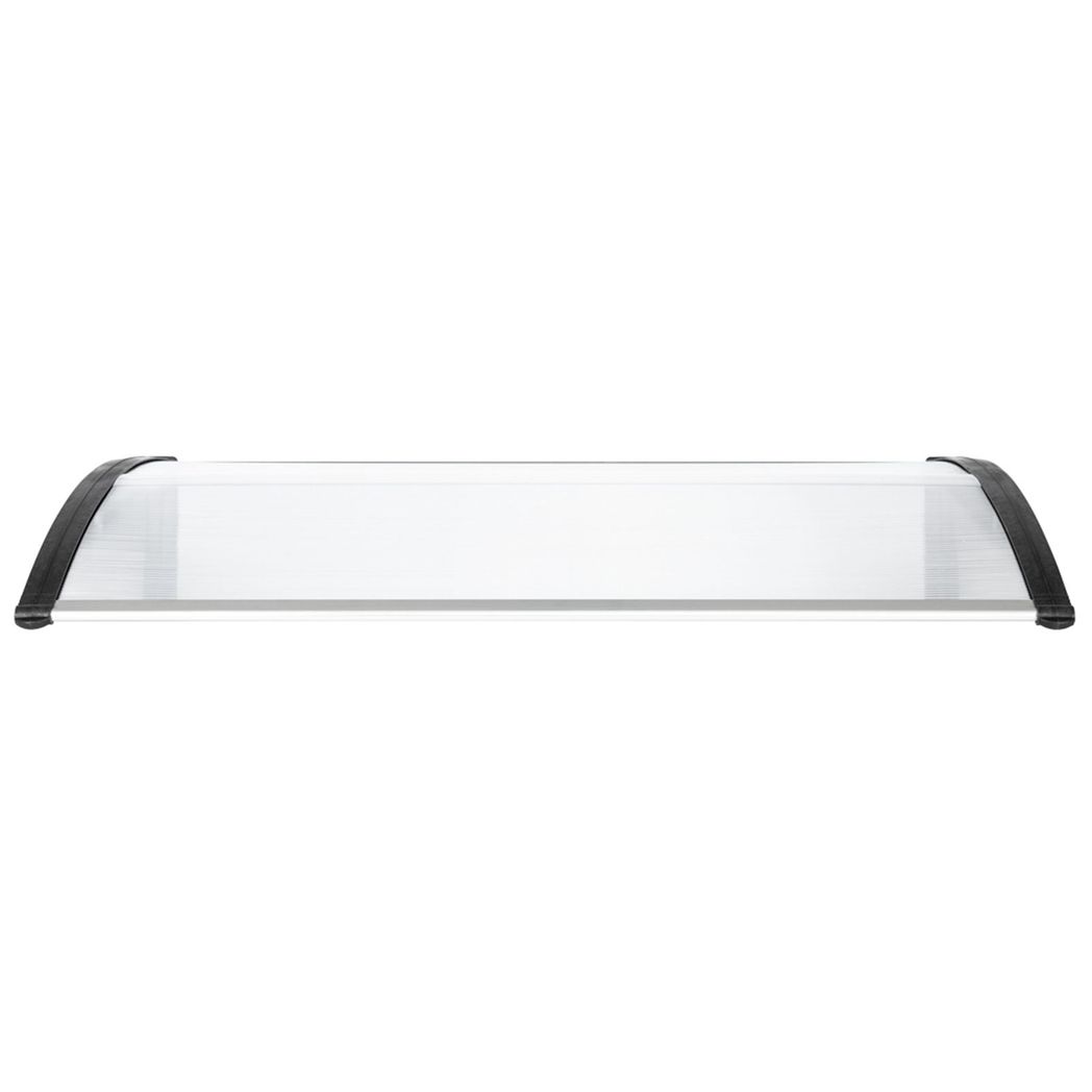 HT-120 x 80 Household Application Door & Window Rain Cover Eaves Canopy White & Black Bracket