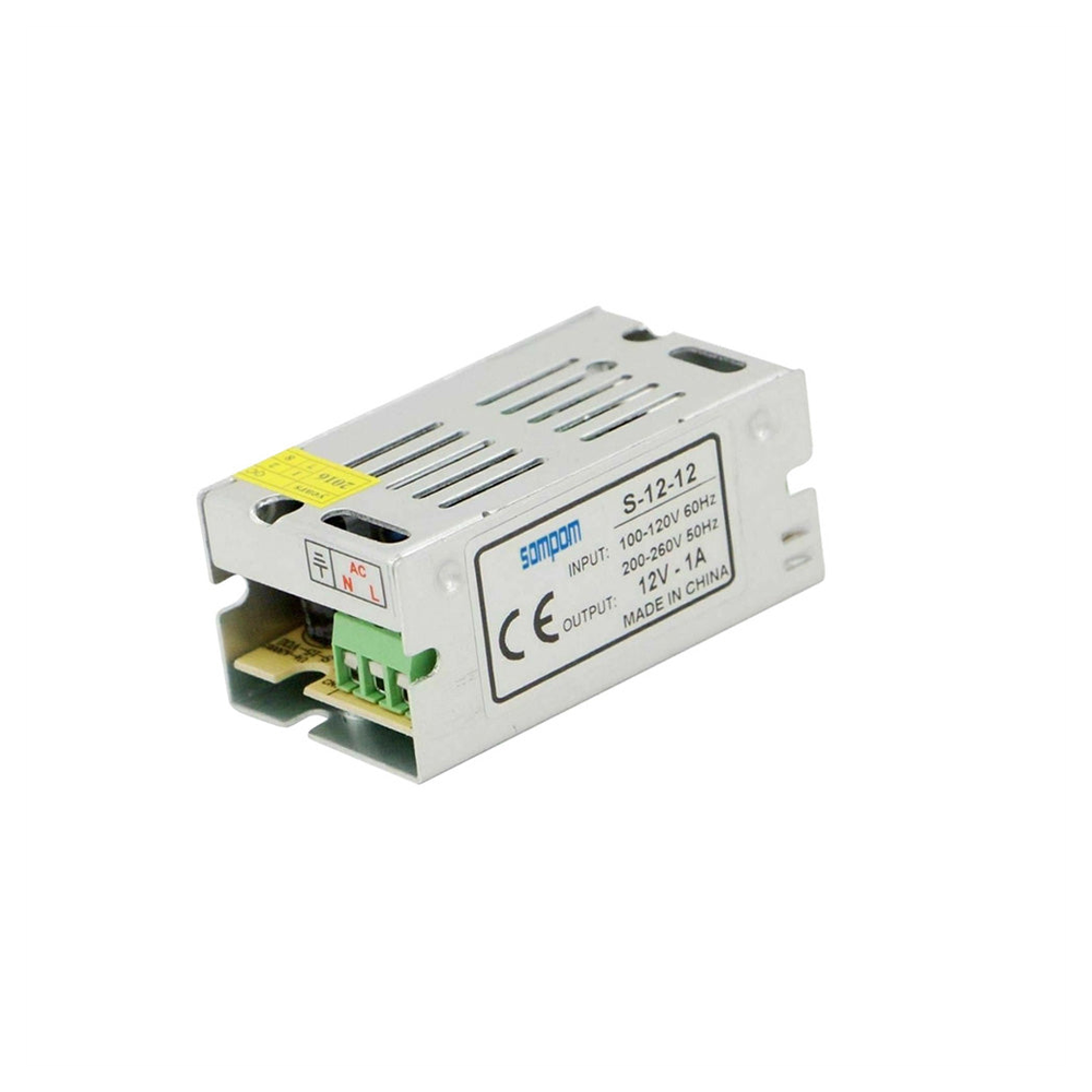 High-Quality DC 12V Power Supply for LED Strip Lights - IP20, AC100V/240V Converter