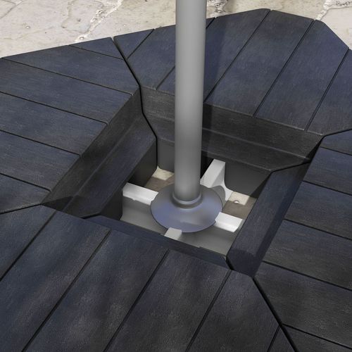 Outsunny Umbrella Weights for Offset Parasols, 80kg Sand or 60kg Water Filled