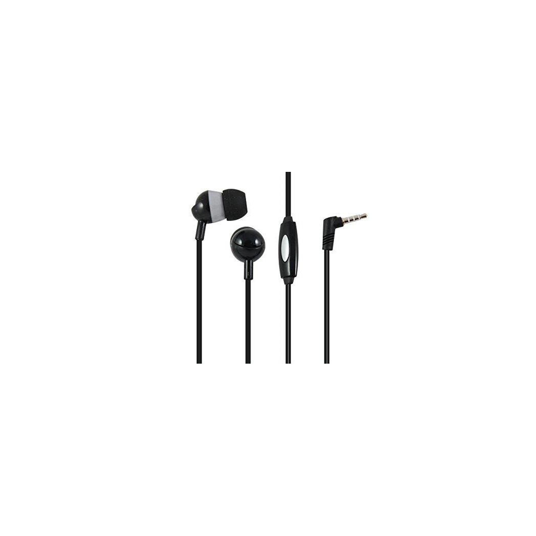 Advanced Accessories Fusion 3.5mm Earphones with Microphone-Black