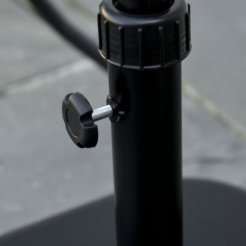 11kg Concrete Garden Parasol Base, Square Outdoor Table Umbrella Stand Holder