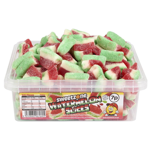 7p Watermelon Slices 700g Tub Sweets