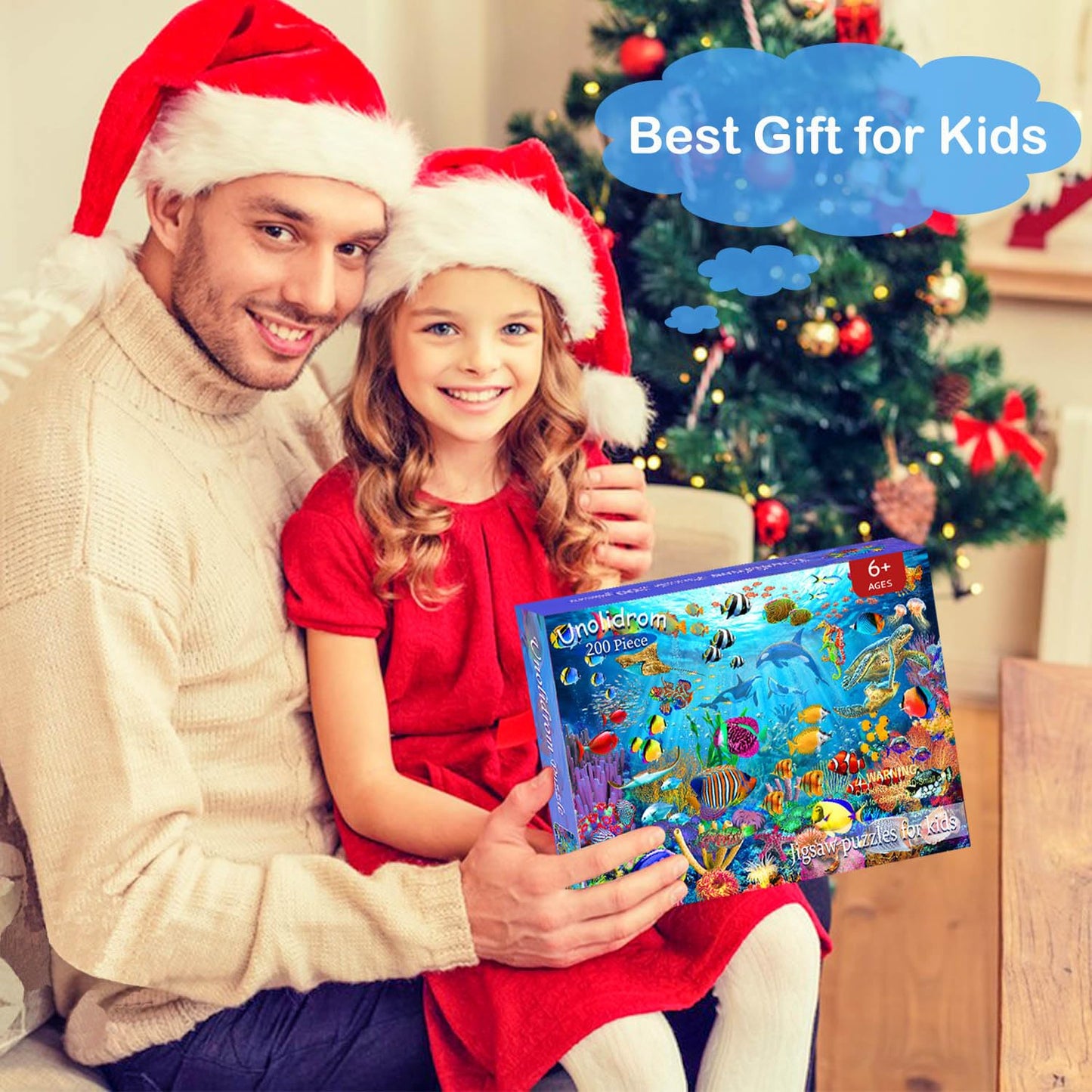 Unolidrom Ocean Underwater World: 200-Piece Kids Jigsaw Puzzle for Ages 6-10