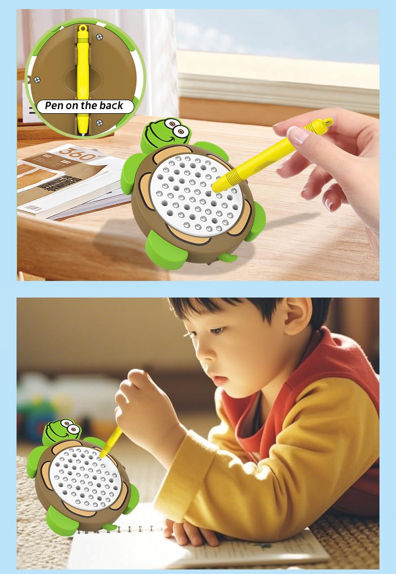 Unremittingly 1PCSTurtle Magnetic Drawing Board – Mess-Free Travel Toy for Kids