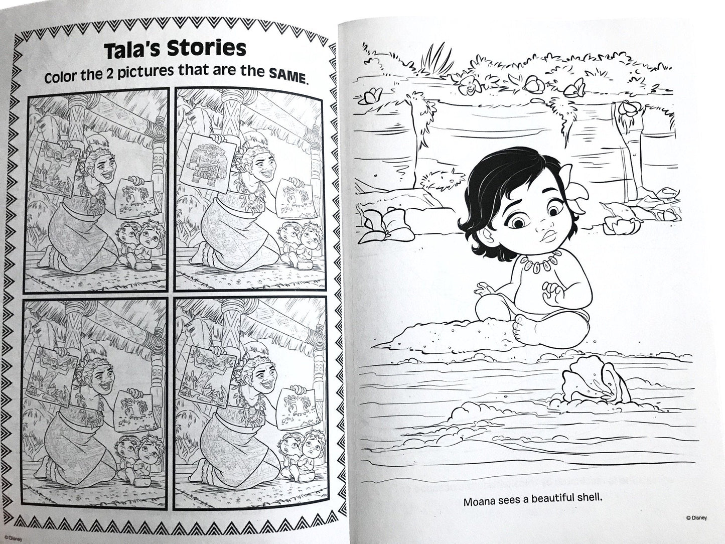 UPD 43722 Moana Coloring Activity Book, Multicolor – Jumbo 96 Pages