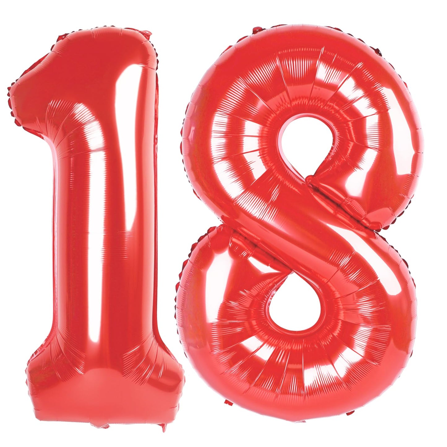Upgesy Giant Red 18 Balloon 40 Inch – 18th Birthday, Graduation & Anniversary Decor