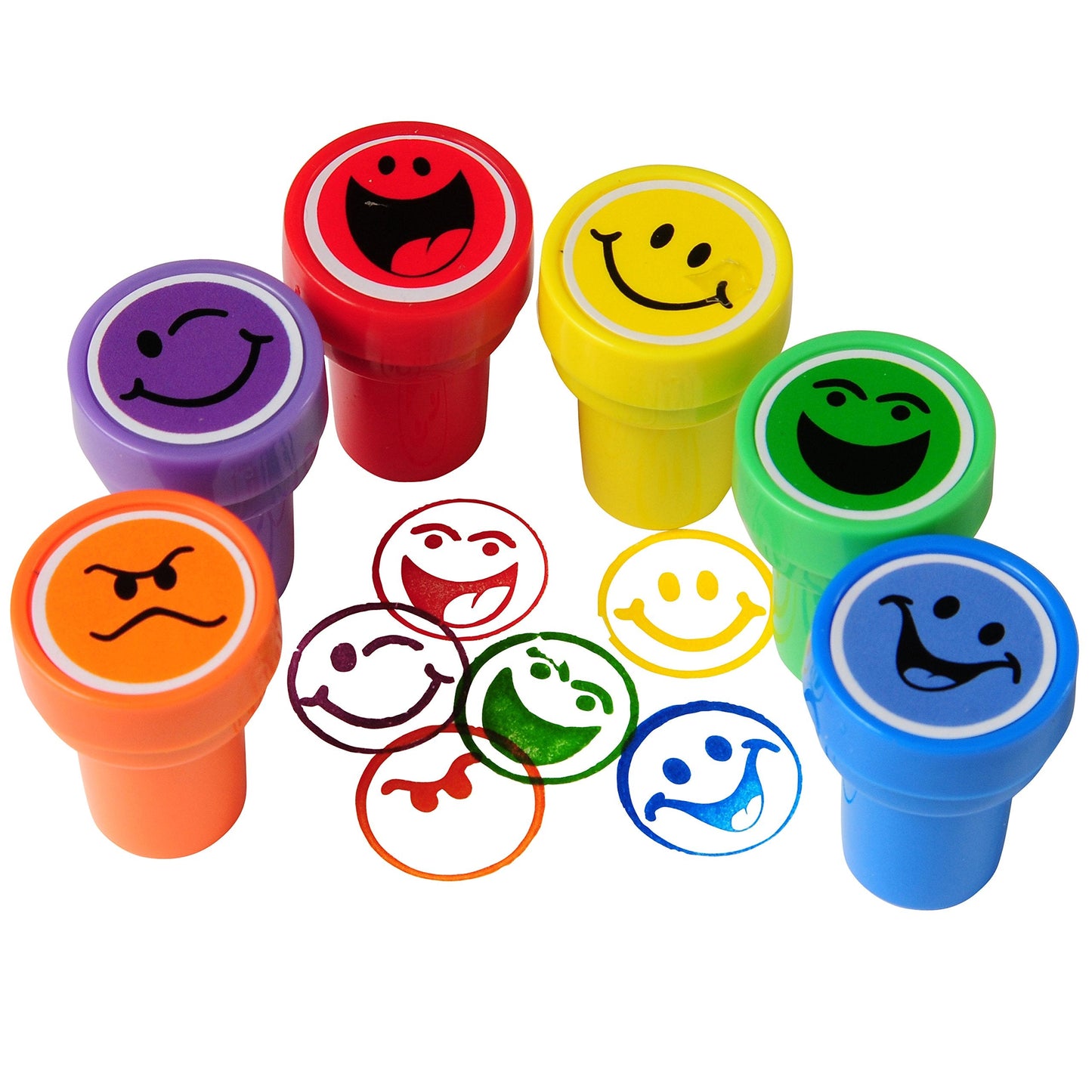 Happy Face Ink Stampers – 6 Pieces | US Toy