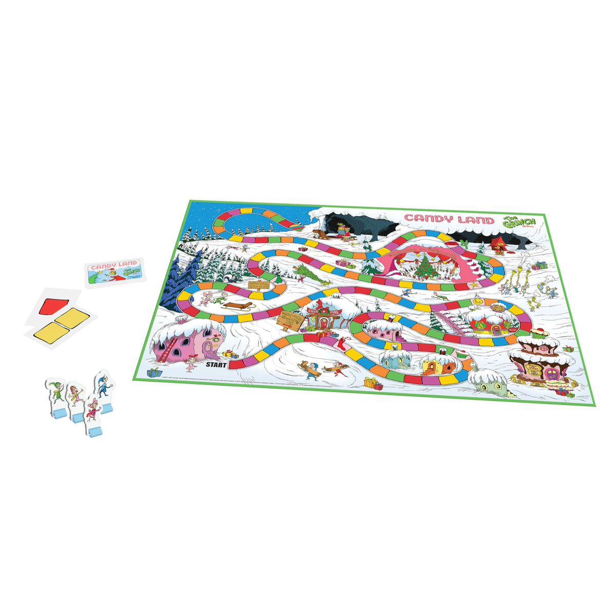 USAOPOLY Candy Land: The Grinch Board Game — Play as Who-Ville Characters