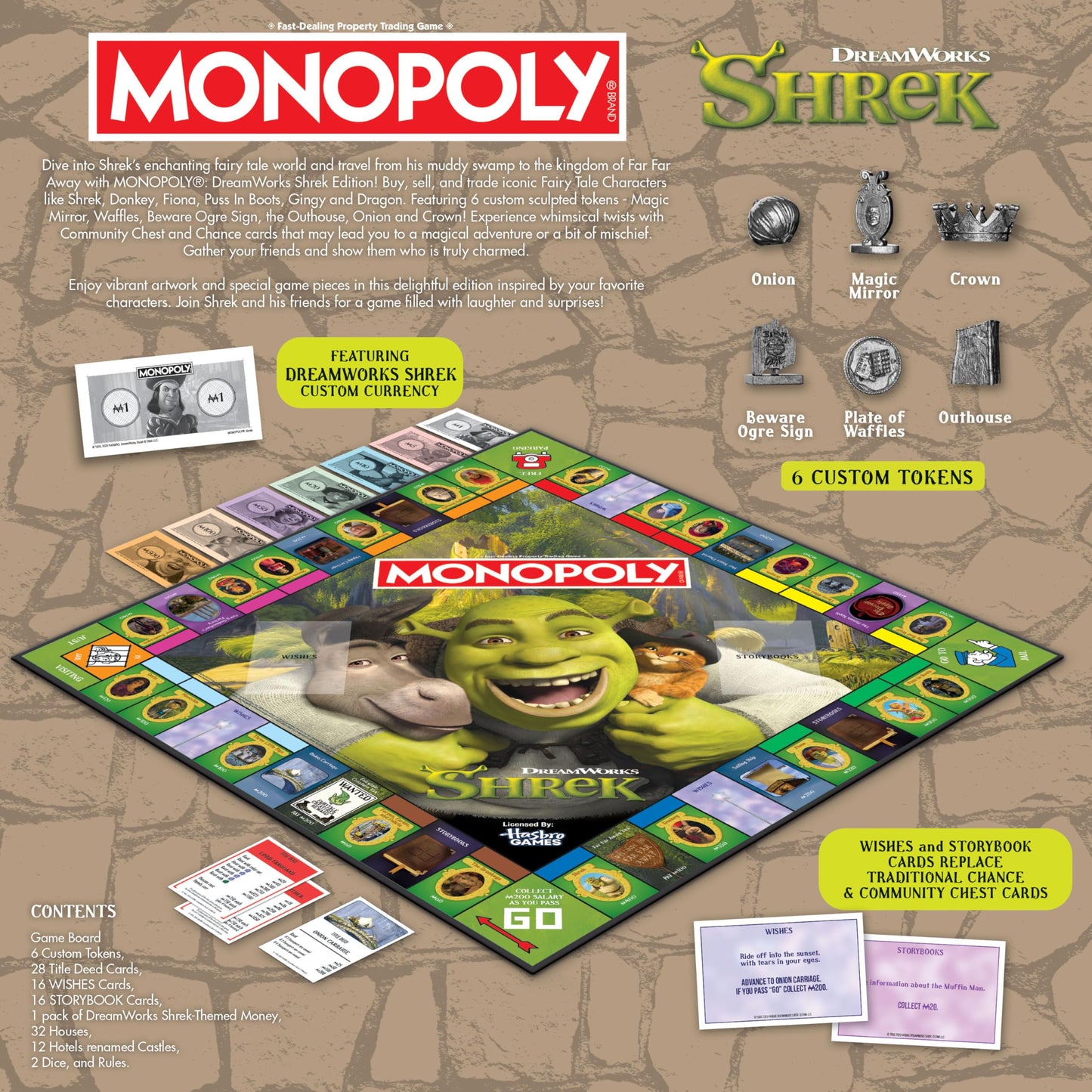 MONOPOLY: Shrek Edition Board Game – Buy, Sell & Trade with Shrek & Friends | USAOPOLY
