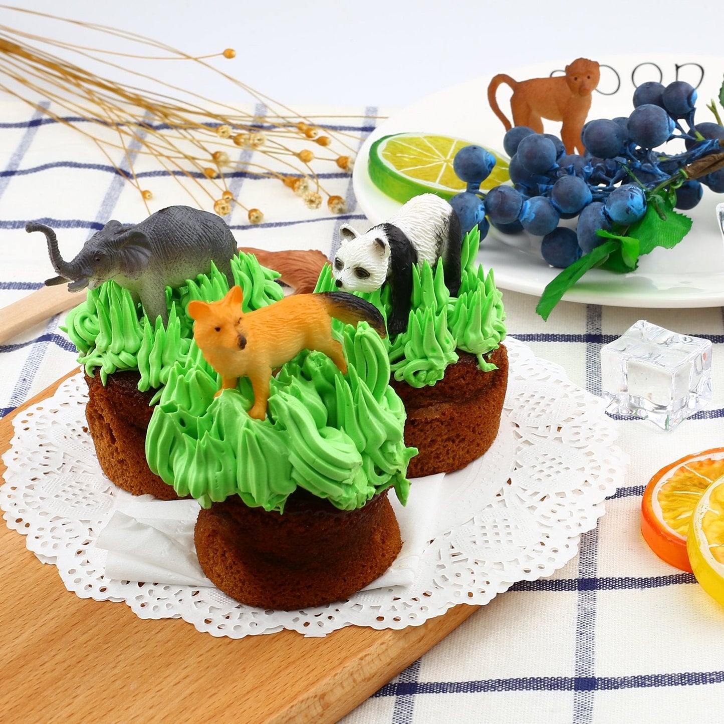 ValeforToy Animals Figure 54-Piece Jungle Set - Realistic Wild Animal Toys for Kids