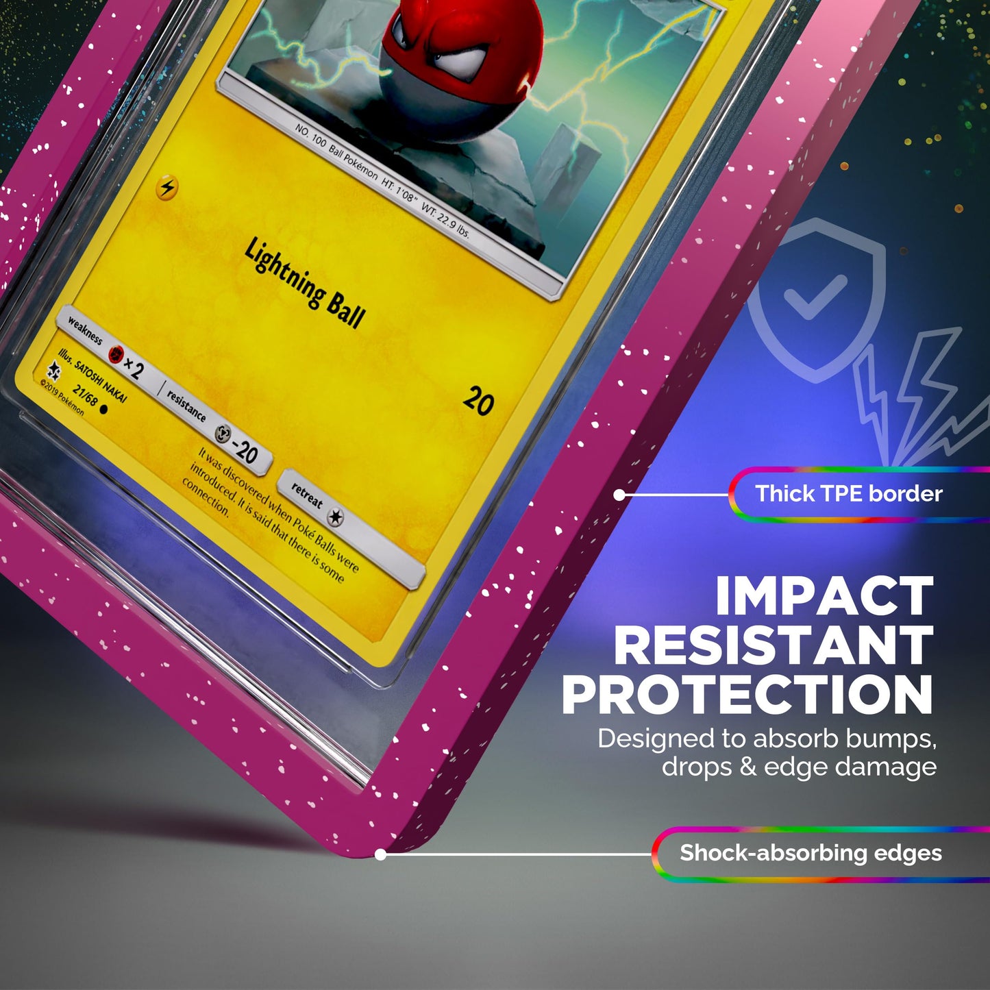 VALUN PSA Slab Bumper 10-Pack (Sparkle Mania Limited Edition) – Hard TPU Protector for PSA Slabs