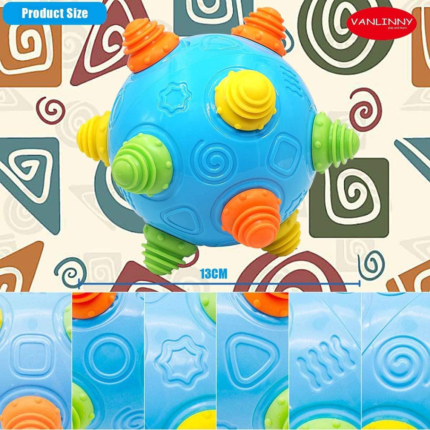 VANLINNY Crawling Baby Toy – Interactive Bumble Ball for 6-36 Months | Sensory & Crawling Play