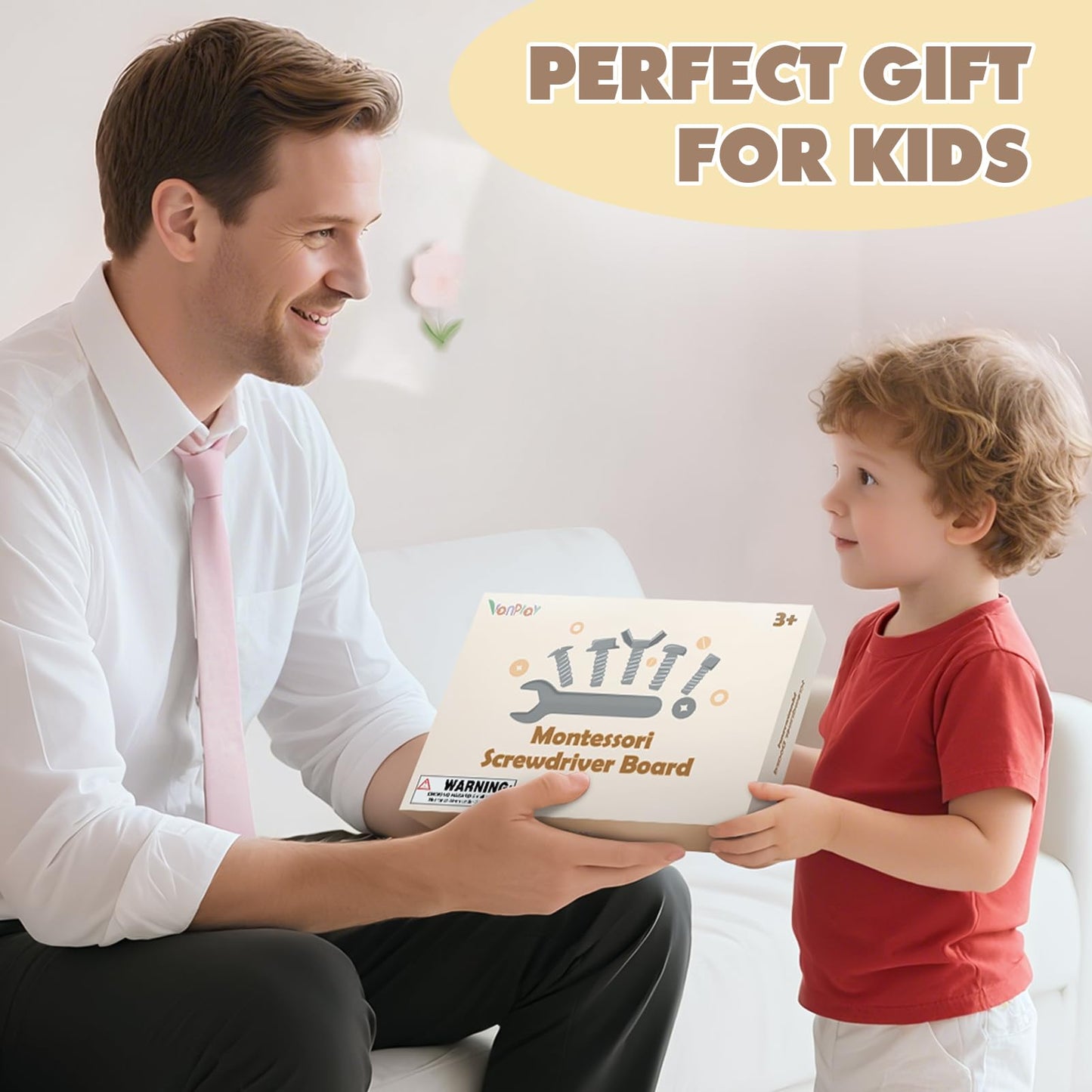 Vanplay Busy Board: Montessori Screwdriver Toy Set for 3-6 Year Olds – Wooden Educational Play