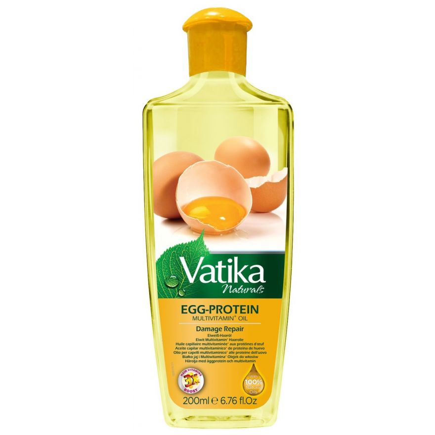 Vatika Egg-Protein Multivitamin Hair Oil for Stronger, Healthier Hair 200ml/6.76 oz