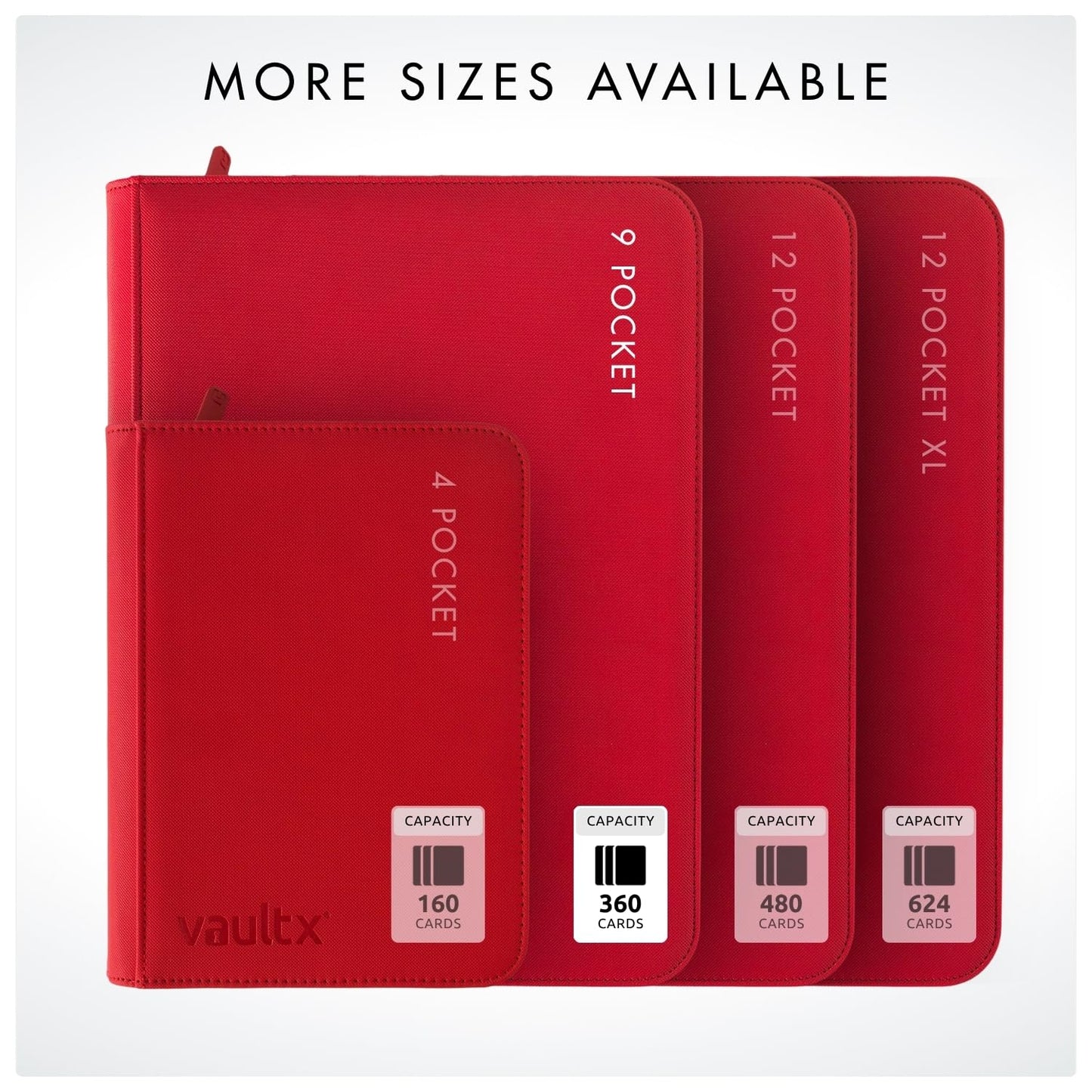 Vault X 9-Pocket Zip Binder — 360 Card Capacity, Exo-Tec Cover