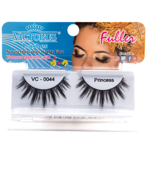 Victorus Fuller VC0044 Princess Black False Eyelashes for Dramatic Volume