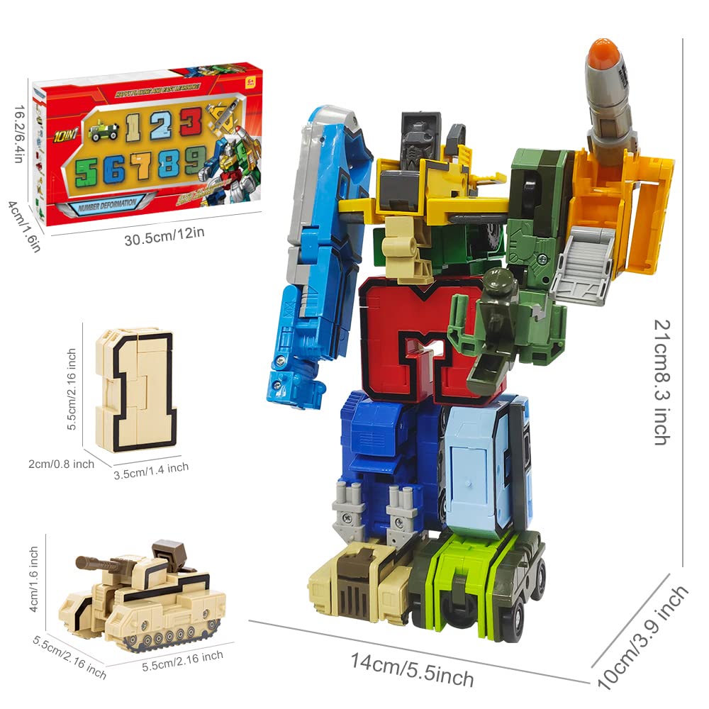 VEAIS Alpha Bot Number Transforming Toy – STEM Robot for Toddlers 3–5