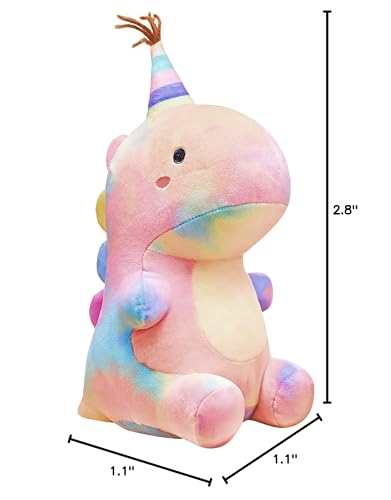 VHYHCY 9-Inch Dinosaur Plush Toy – Soft Colorful Dino Plushies for Kids | Gift for Boys & Girls