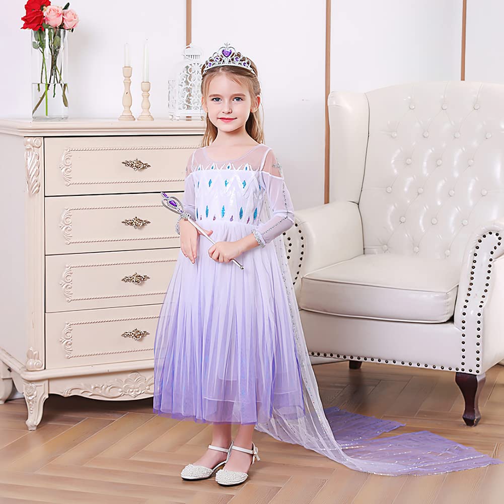 Vicloon Princess Dress Up Set – 2PCS Crown & Wand for Girls 3+ Years