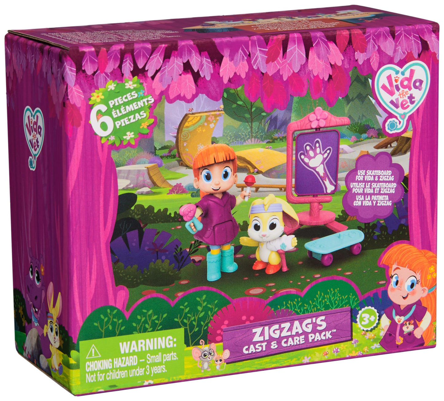 Vida the Vet Zig Zag Cast & Care Pack – Action Figures & Doctor Kit for Kids 3+