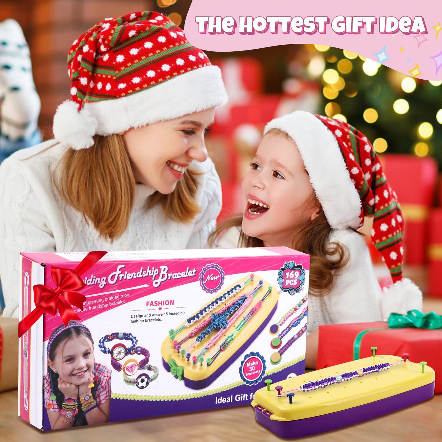 VIDIBESTY Bracelet Making Kit for Girls 6-12 | 169PCS Deluxe Craft Set