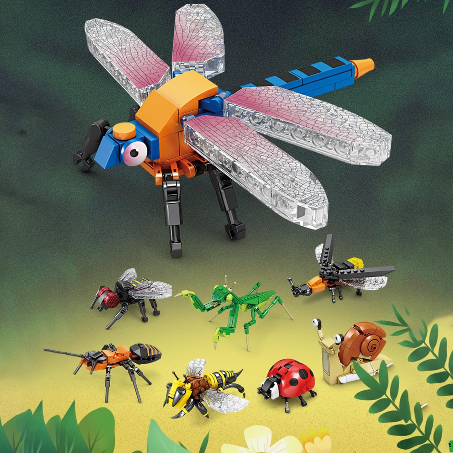 Vilbocr Mini Insect Blocks Toy — Bees, Ants & Mantis Collection for Kids 6+