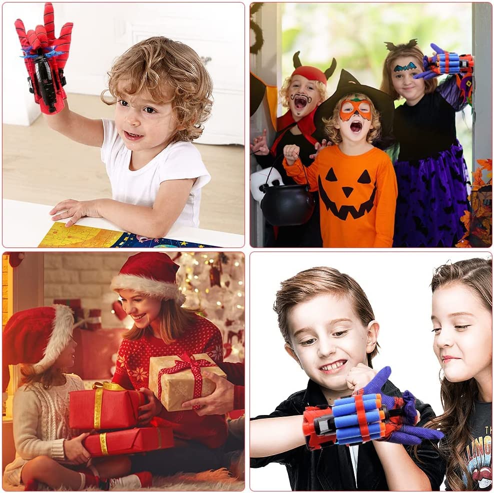 Vinciph Spider Web Shooter & Wrist Launcher Toy Set – Hero Role-Play Fun