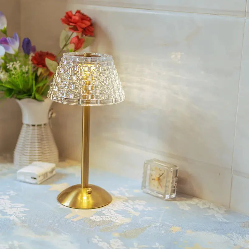 Vintage European Crystal USB Rechargeable Night Light
