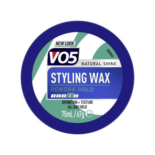 VO5 Styling Wax Strong Hold & Defined Look for Unisex Hair 75 ml/2.54 oz
