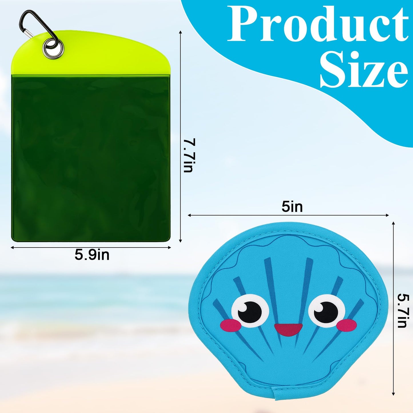 Vodolo Shell Sand Remover for Beach | Kid-Friendly Sand Eraser Bag