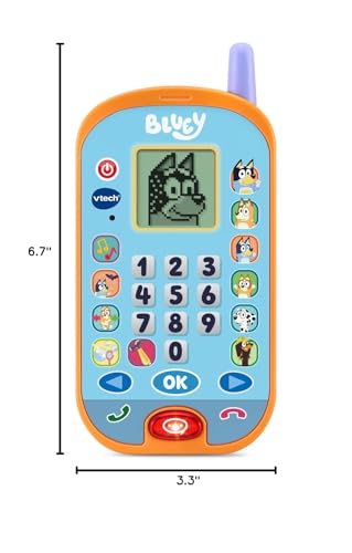 VTech Bluey Ring Ring Phone – Interactive Pretend Play Toy for Kids 3–6