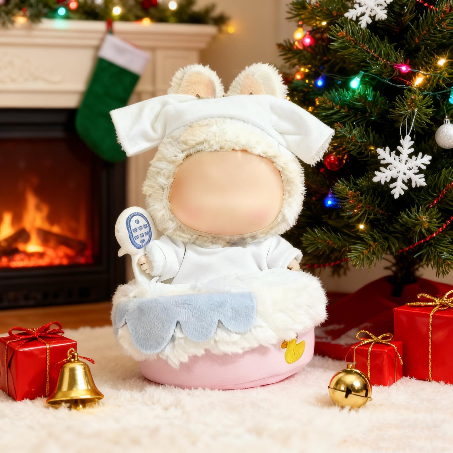 VVQUI 2026 Adorable One-Piece Tub Clothes for 17cm Dolls
