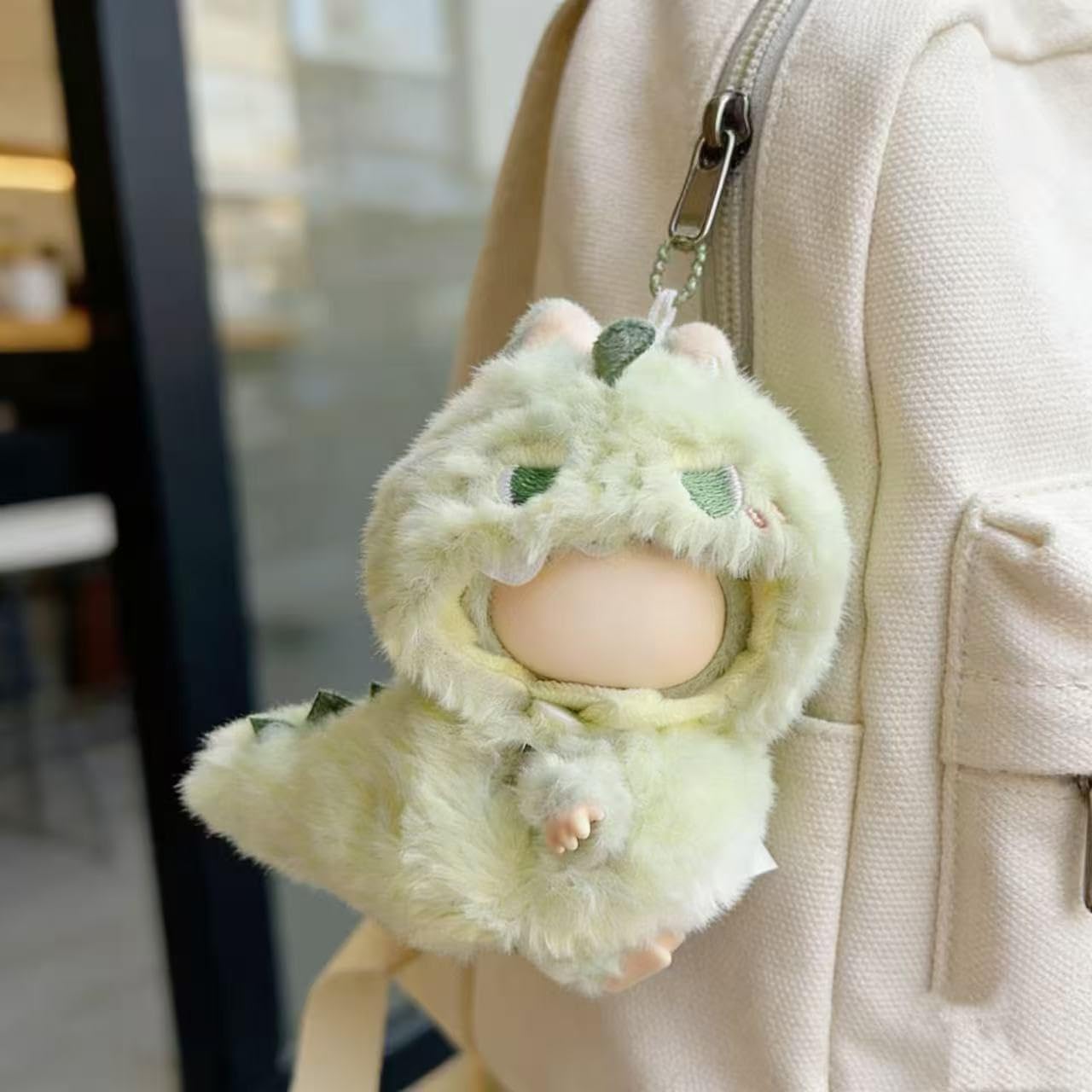 VVQUI 17cm Doll Clothes Set — Greem Dinosaur Outfit for 6.7-inch Dolls