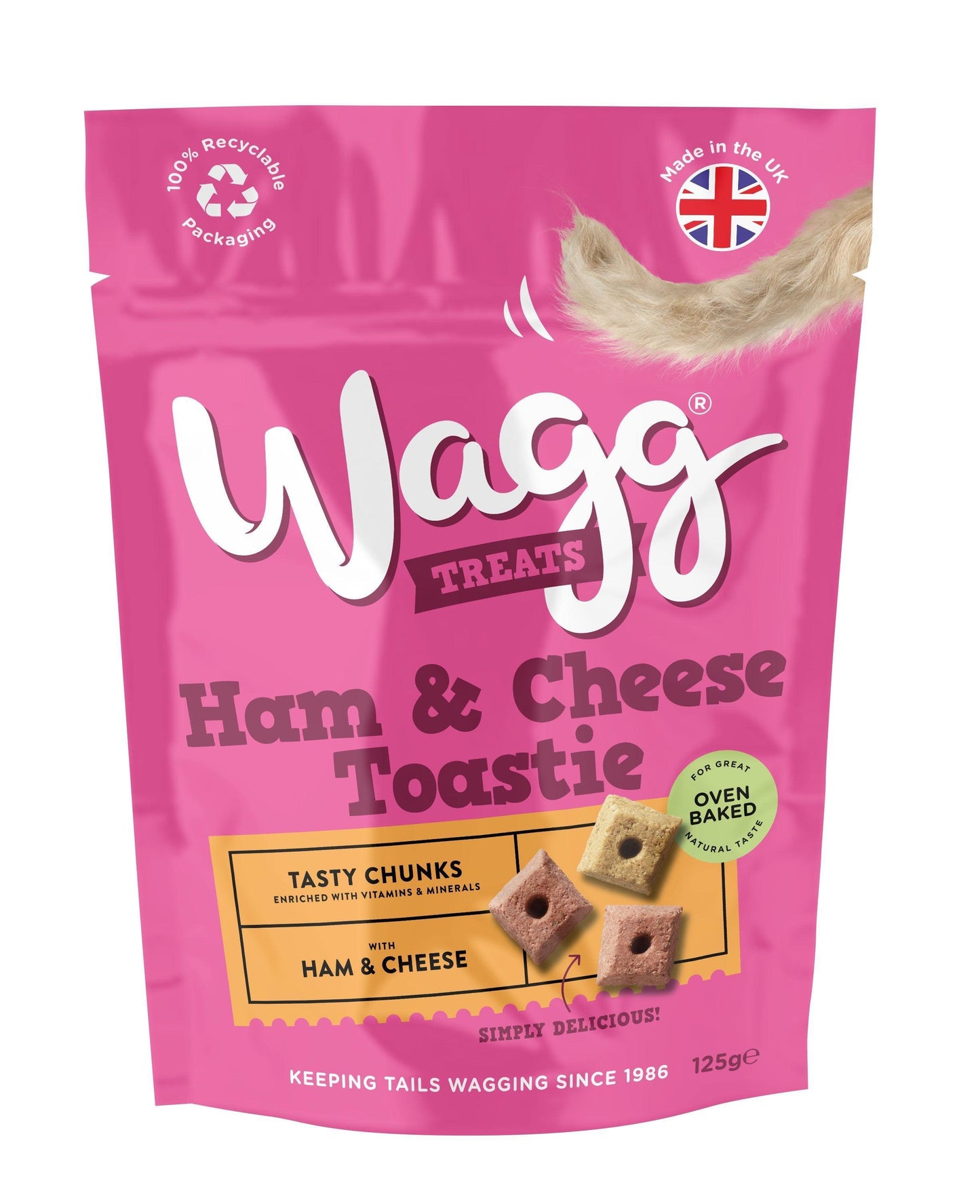 Wagg Ham & Cheese Toastie Tasty 125g
