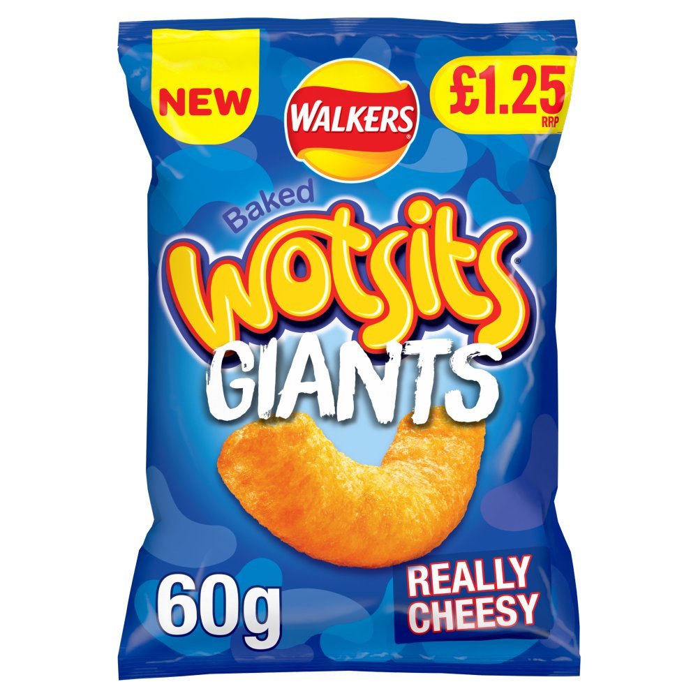 Walkers Wotsits Giants Really Cheesy Snacks Crisps (Box of 15)