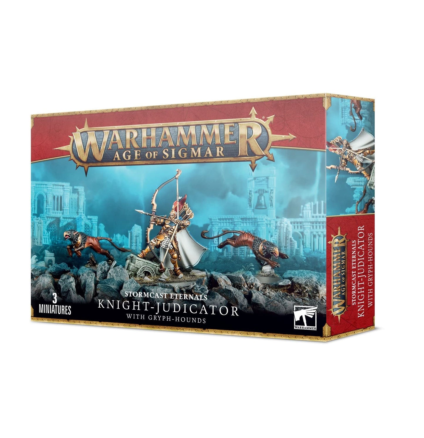 Warhammer Age of Sigmar Knight-Judicator with Gryph-Hounds Black – Stormcast Eternals Miniature