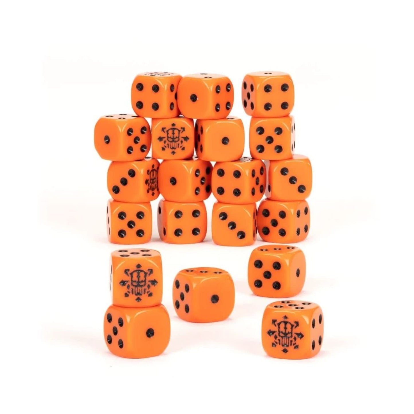 Warhammer 40,000 Kill Team Legionaries Dice Set – 20 Hazard Orange 16mm Dice
