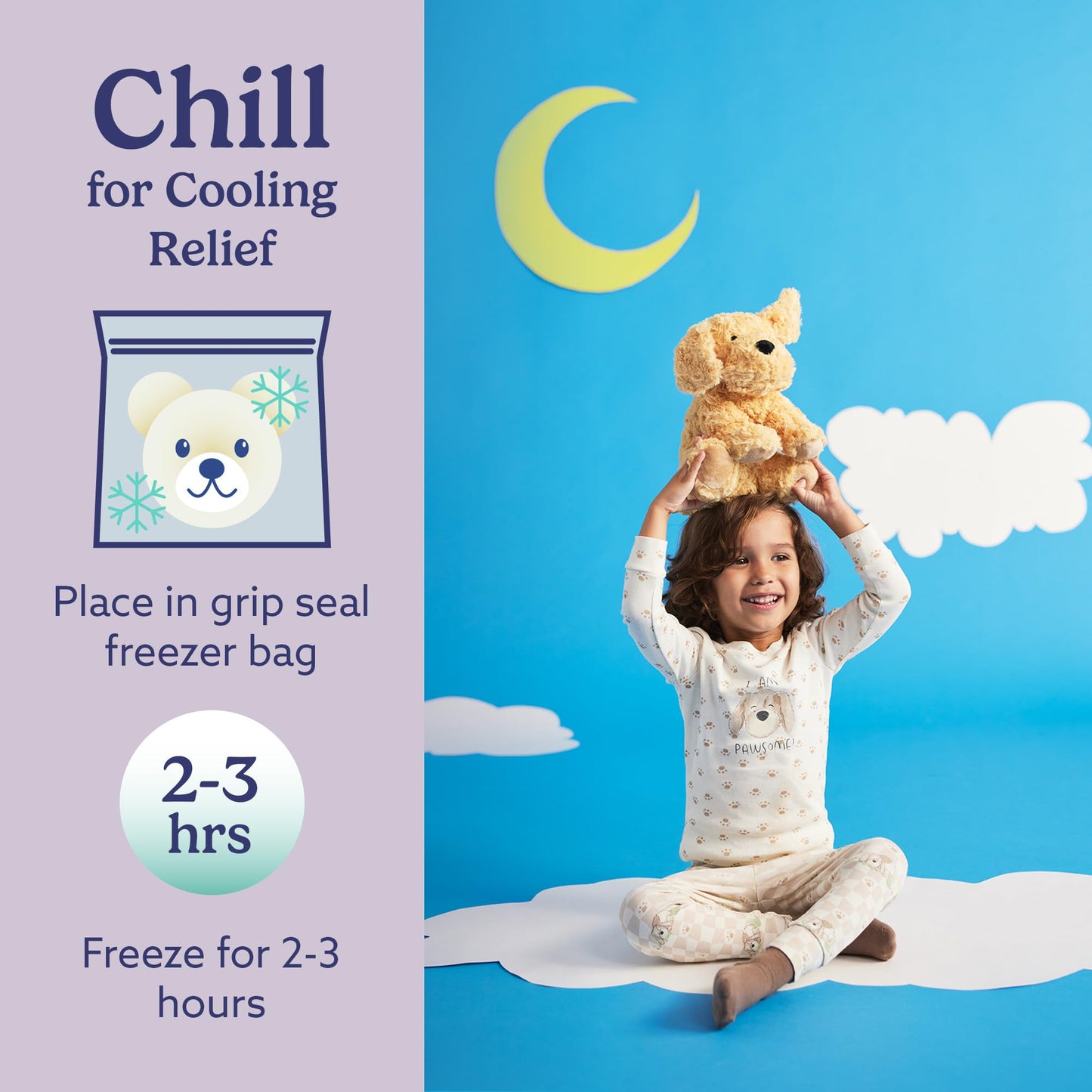 Warmies Golden Dog – Microwavable & Weighted Plush for Warmth and Comfort