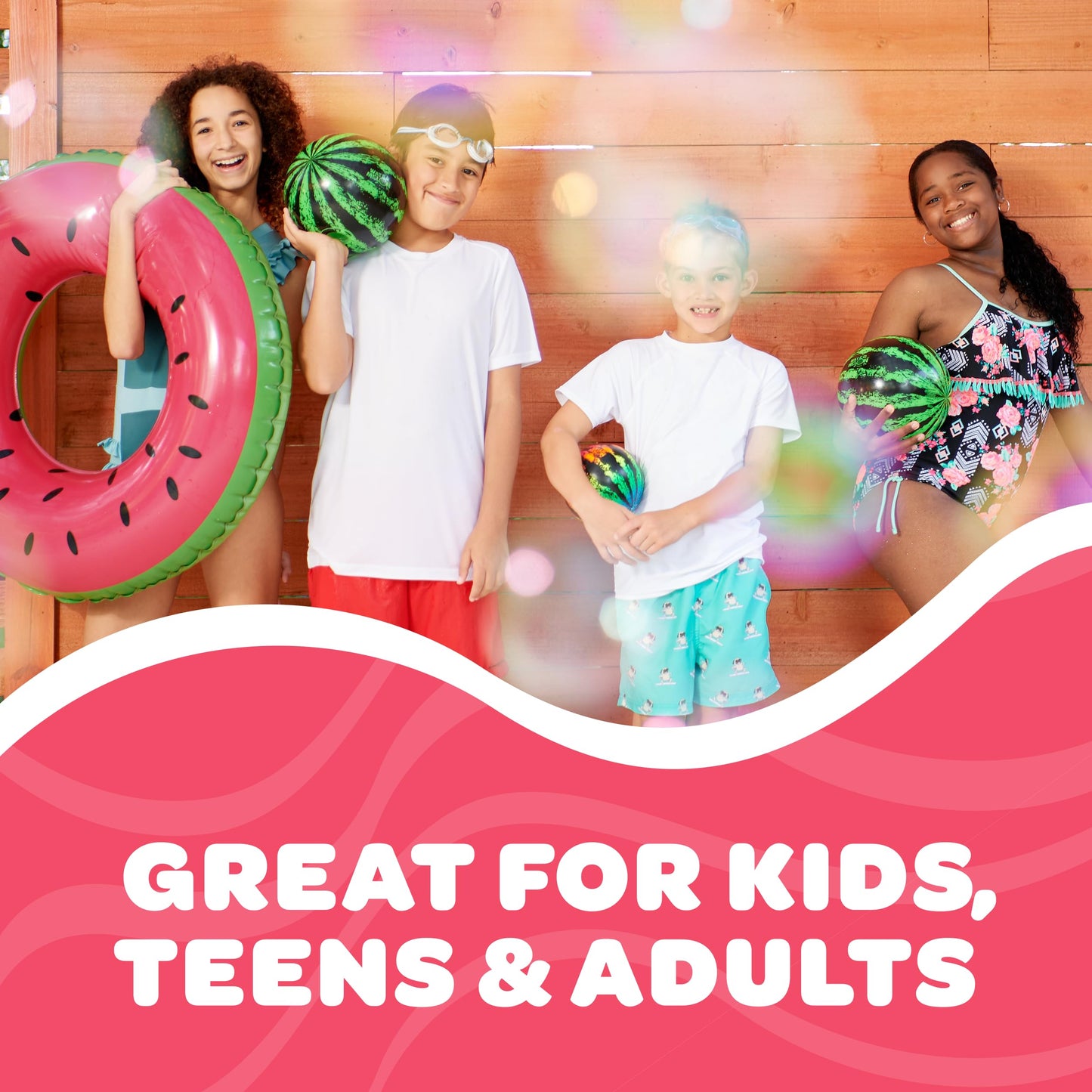 Watermelon Ball Lit – Glow in the Dark 9-Inch Pool Toy for All Ages