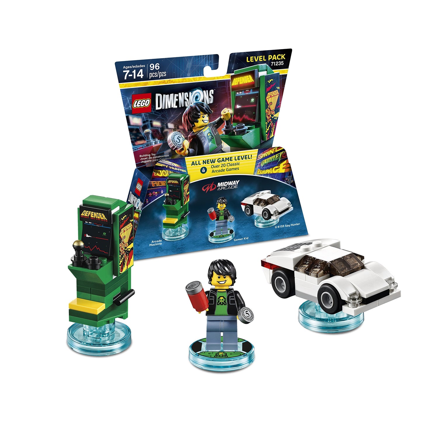 WB Midway Retro Gamer Level Pack for LEGO Dimensions | Crossover Adventure Expansion