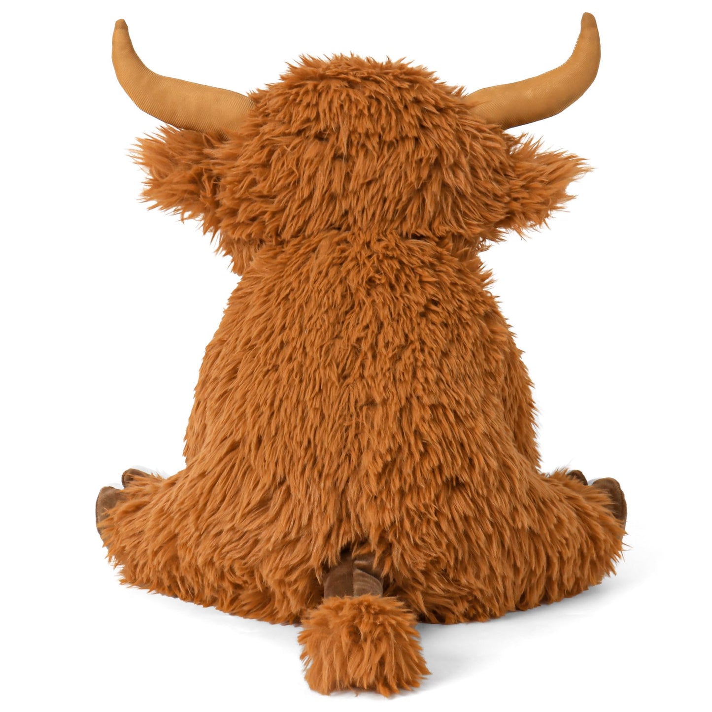 Wepop 5lbs Highland Cow Weighted Plush – 16in Tall, Realistic Highland Cattle Toy