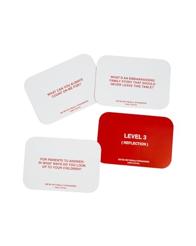 WE'RE NOT REALLY STRANGERS Family Edition Card Game – 150 Conversation Cards for Adults, Teens & Families | 2-6 Players