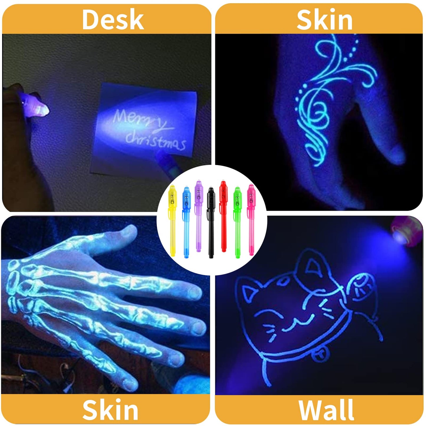WEST STORY 16PCS Invisible Ink Spy Pen Set – Secret Messages & Party Favors for Kids