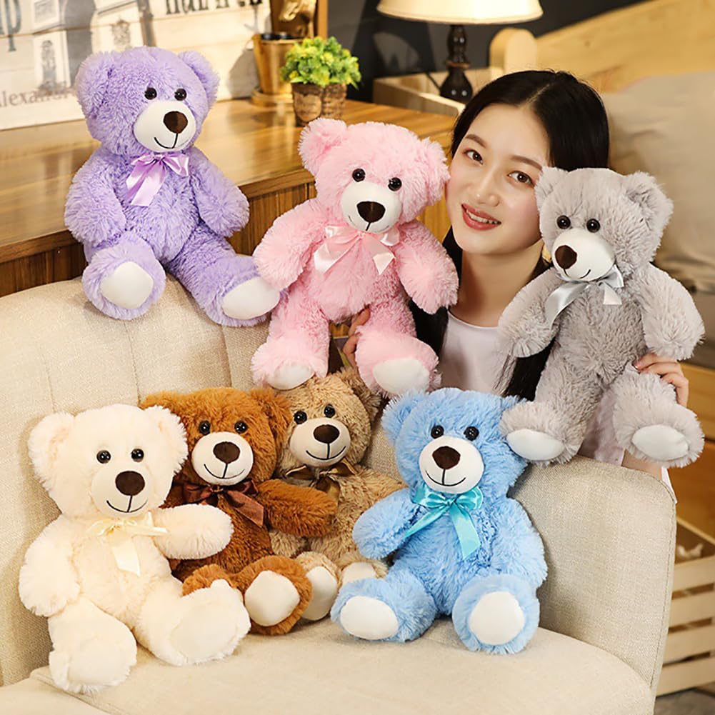 Wgxzyq 12-Inch Teddy Bear Plush Toy – Adorable B-Pink Gift for Kids