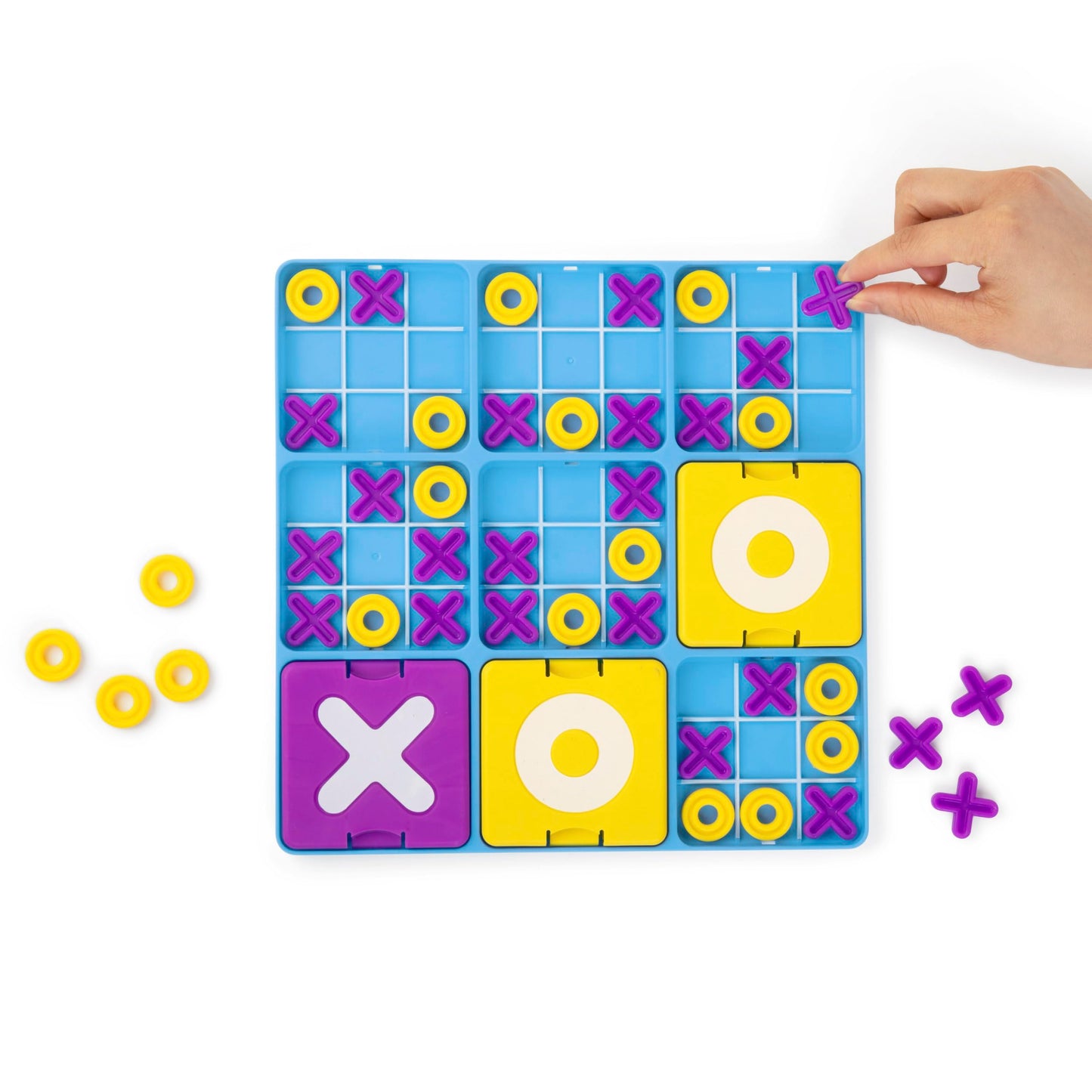 Ultimate Tic Tac Toe by WHAT DO YOU MEME? Travel-Ready 2-Player Strategy Game